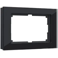 Изображение Рамка для двойной розетки Favorit (черный) W0081108