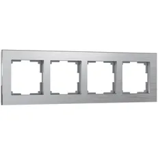 Изображение Рамка на 4 поста Aluminium (алюминий) W0041706