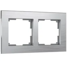 Изображение Рамка на 2 поста Aluminium (алюминий) W0021706